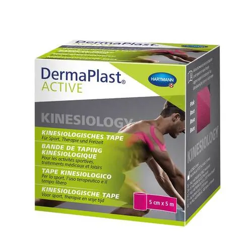Dermaplast Active Kinesiology Tape 5 cmx5 m pink, 1 St