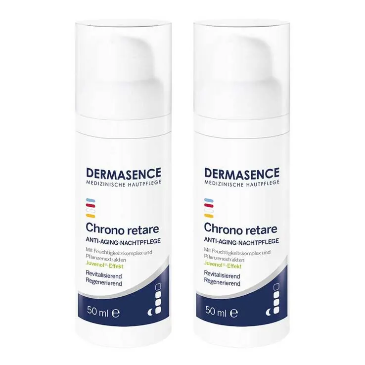 Dermasence Chrono retare Anti-Aging-Nachtpflege, 2x50 ml