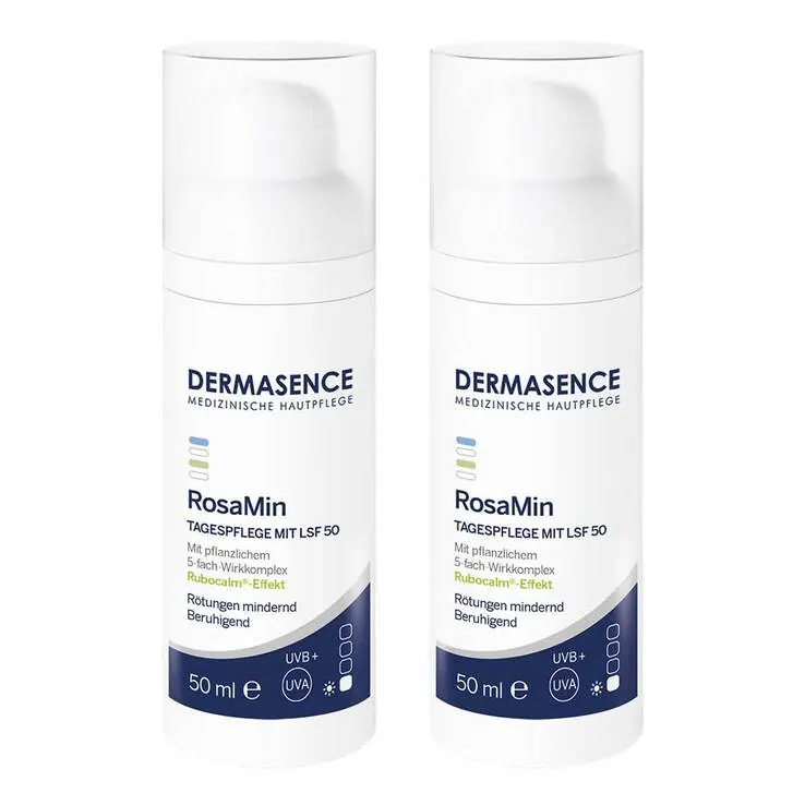 Dermasence Rosamin Tagespflege LSF 50 Emulsion, 2x50 ml