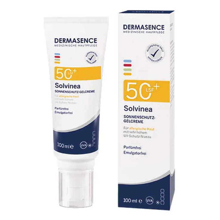 Dermasence Solvinea Sonnenschutz-Gelcreme LSF 50 + , 100 ml