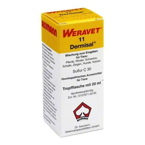 Dermisal 11 Tropfen vet. (für Tiere), 20 ml