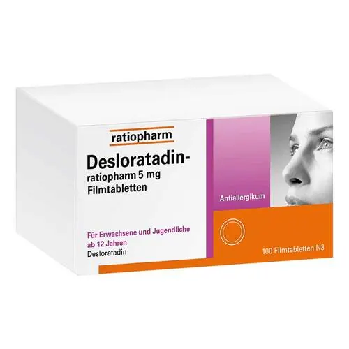 Desloratadin-ratiopharm 5 mg Filmtabletten, 100 St