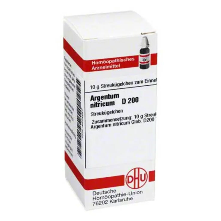 DHU Argentum nitricum D 200 Globuli, 10 g