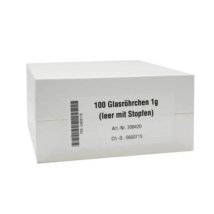 DHU Glasröhrchen für Taschenapotheke, 100 St