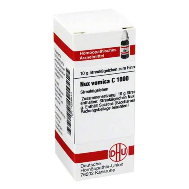 DHU Nux vomica C 1000 Globuli, 10 g