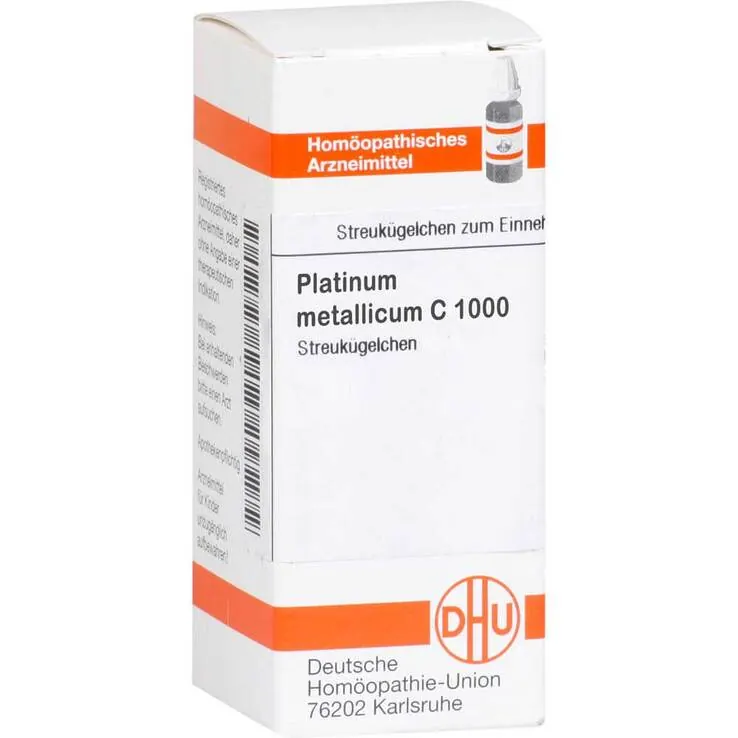DHU Platinum metallicum C 1000 Globuli, 10 g