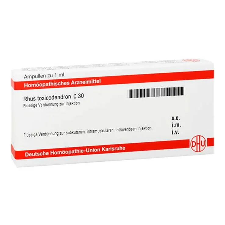 DHU Rhus Toxicodendronicodendron C 30 Ampullen, 8X1 ml