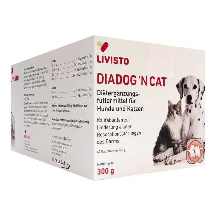 Diadog N Cat Kautabletten für Hunde / Katzen, 60X5 g