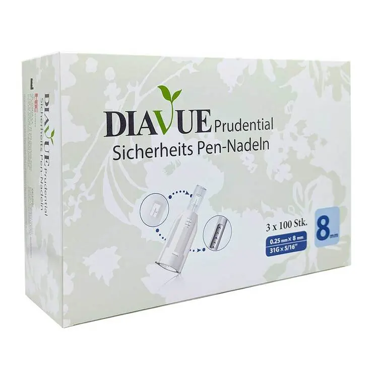 Diavue Prudential Sicherheits Pen-Nadeln 31 Gx8 mm, 3X100 St