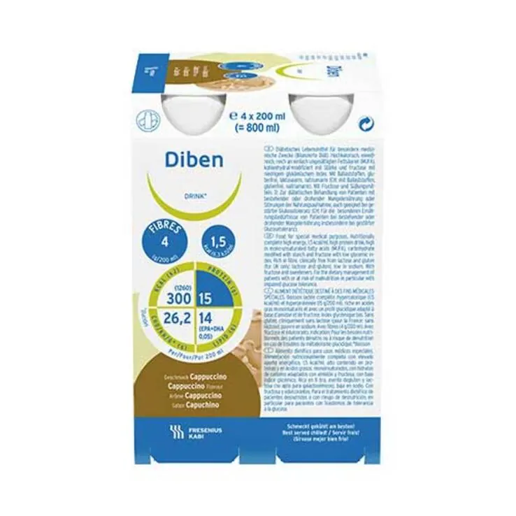 Diben Drink Cappuccino 1,5 kcal / ml, 24X200 ml