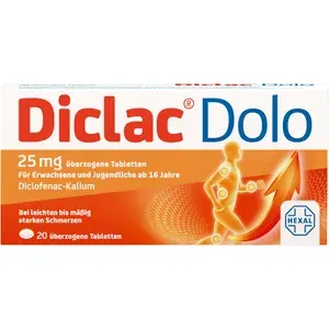 DICLACDolo25mgüberzogeneTabletten20St