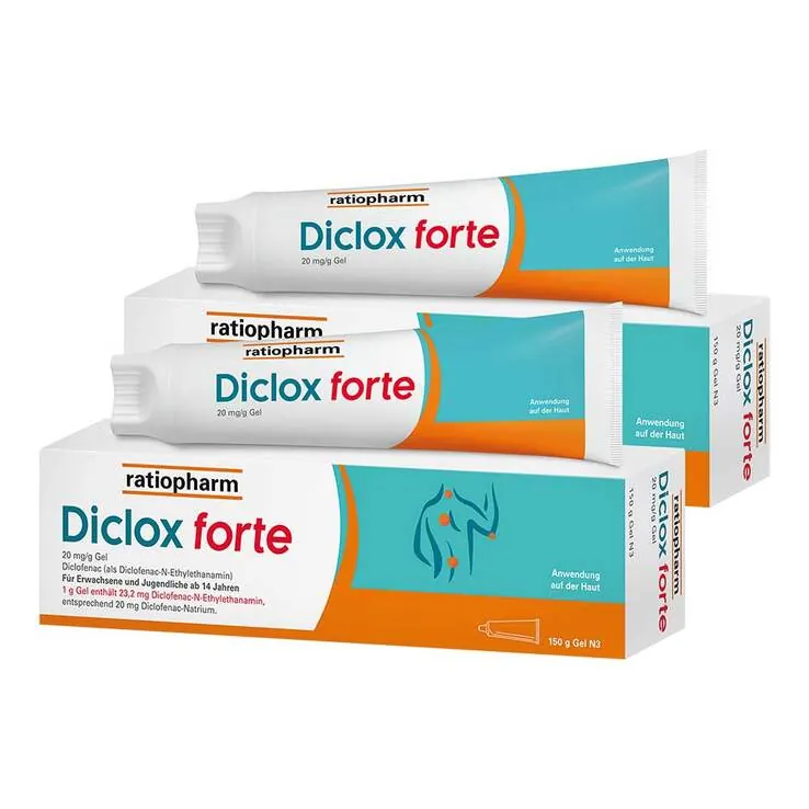 Diclox forte - Schmerzgel 2 %, mit Diclofenac, 2x150 g