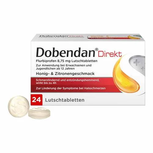 Dobendan Direkt Flurbiprofen 8,75 mg Lutschtabletten , 24 St