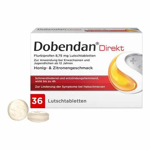 Dobendan Direkt Flurbiprofen 8,75 mg Lutschtabletten , 36 St