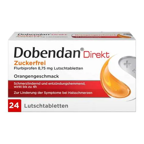Dobendan Direkt zuckerfrei Flurbiprofen 8,75mg Lut, 24 St