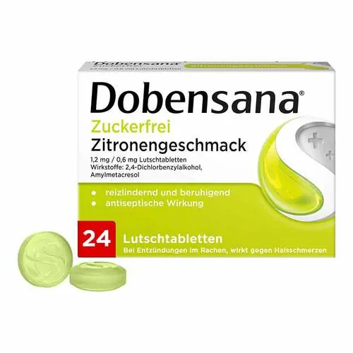 Dobensana zuckerfrei Zitronengesc.1,2mg / 0,6mg Lut., 24 St