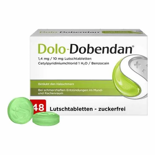 Dolo-Dobendan 1,4 mg / 10 mg Lutschtabletten, 48 St