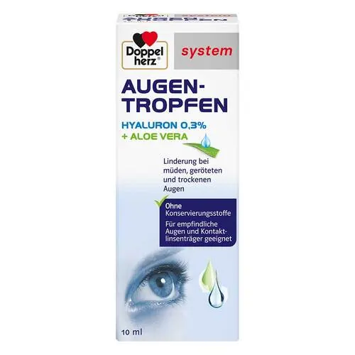 Doppelherz Augen-Tropfen Hyaluron 0,3% system, 10 ml