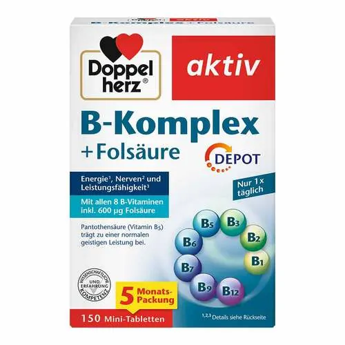 Doppelherz B-Komplex + Folsäure Tabletten, 150 St