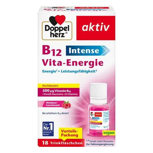 Doppelherz B12 Intense Vita-Energie Trinkflasche , 18 St