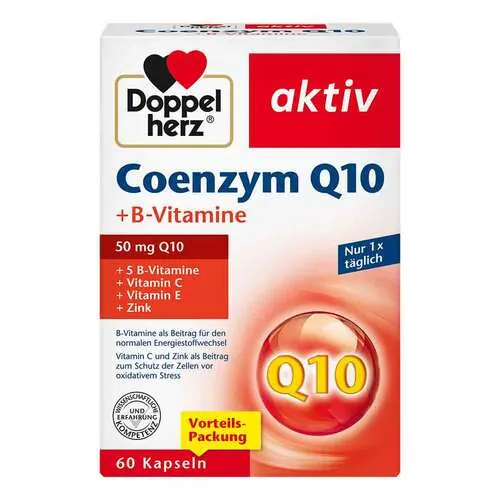 Doppelherz Coenzym Q10 + B Vitamine Kapseln, 60 St