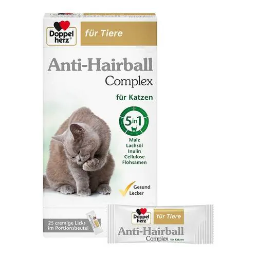 Doppelherz für Tiere Anti-Hairball Complex Katzen, 25X10 g