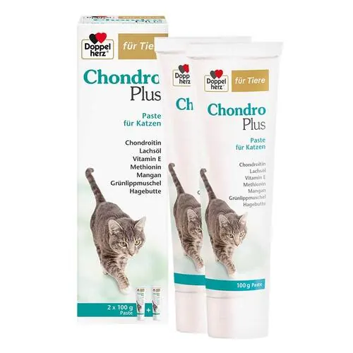 Doppelherz für Tiere Chondro Plus Paste für Katzen, 2X100 g