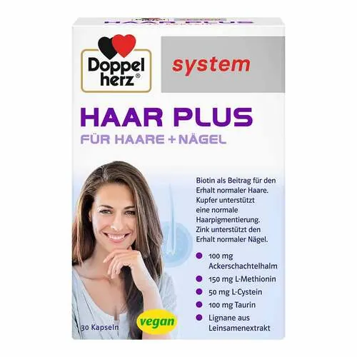 Doppelherz Haar Plus system Kapseln, 30 St