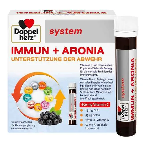 Doppelherz Immun + Aronia system Ampullen, 10 St