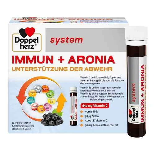 Doppelherz Immun + Aronia system Ampullen, 30 St