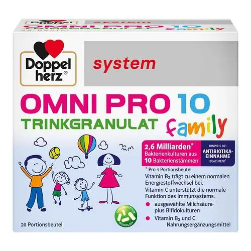 Doppelherz Omni Pro 10 family system Trinkgranulat, 20 St