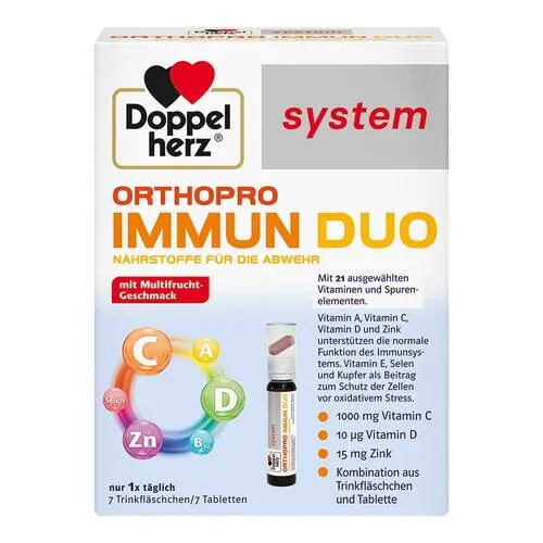 Doppelherz Orthopro Immun Duo system Trinkampullen, 7 St