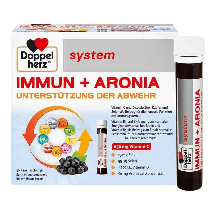 Doppelherz system Immun+Aronia Ampullen, 30 St