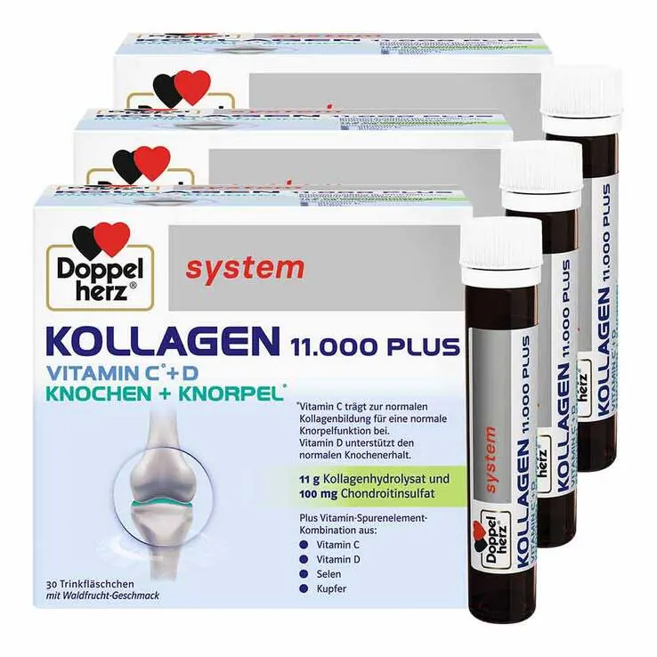 Doppelherz system Kollagen 11000 Plus Ampullen, 3x30x25 ml