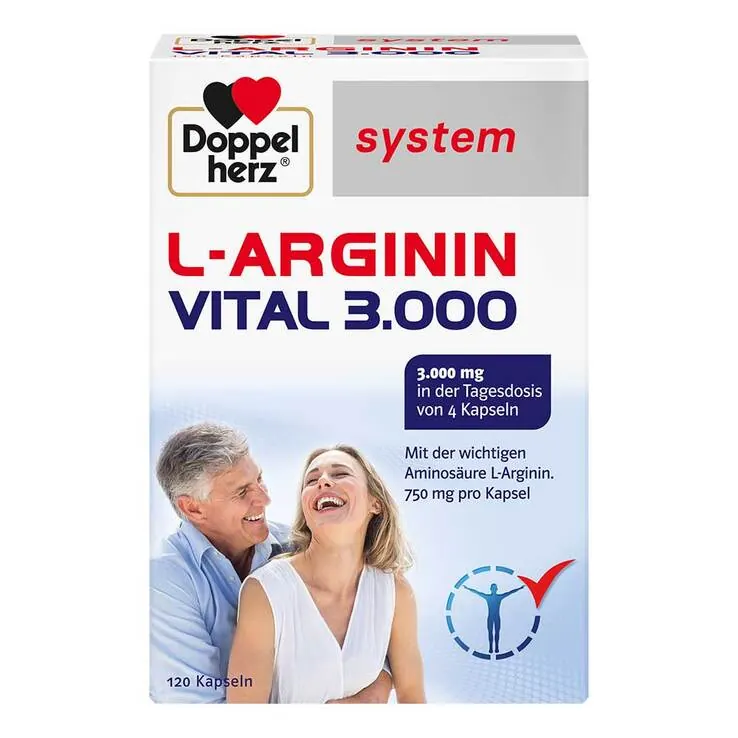 Doppelherz system L-Arginin Vital 3000 Kapseln, 120 St