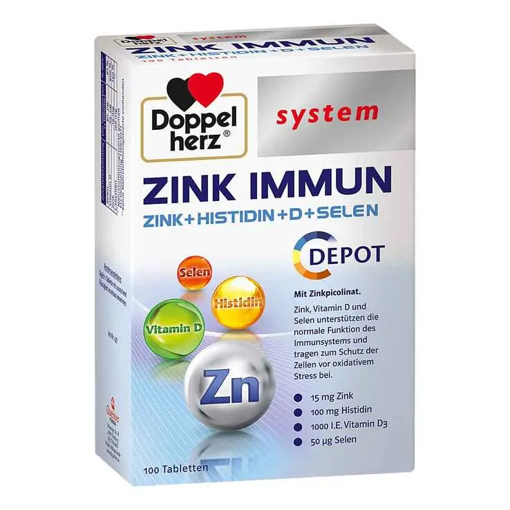 Doppelherz Zink Immun Depot system Tabletten, 100 St