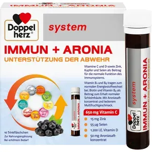 DOPPELHERZImmun+AroniasystemAmpullen10Stück