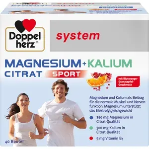 DOPPELHERZMagnesium+KaliumCitratsystemGranulat40Stück
