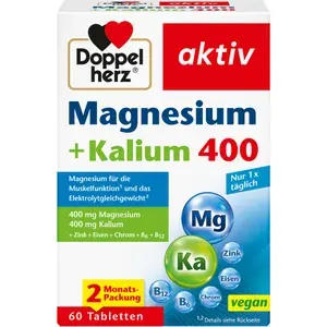 DOPPELHERZMagnesium+KaliumTabletten60Stück