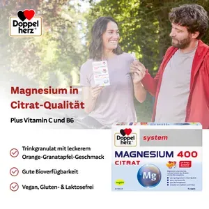 DOPPELHERZMagnesium400CitratsystemBrausetabl.24Stück