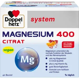 DOPPELHERZMagnesium400CitratsystemGranulat40Stück
