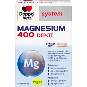 DOPPELHERZMagnesium400DepotsystemTabletten60Stück