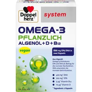 DOPPELHERZOmega-3pflanzlichsystemKapseln120Stück