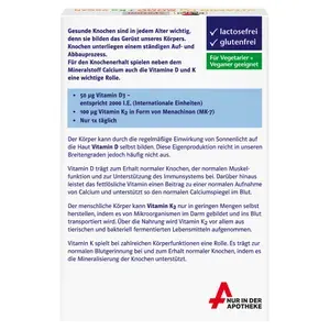 DOPPELHERZVitaminD32000+K2systemTabletten60Stück