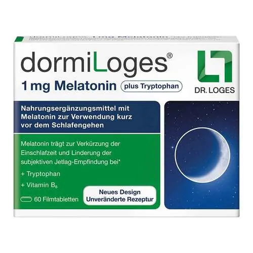 Dormiloges 1 mg Melatonin plus Tryptophan Filmtab., 60 St