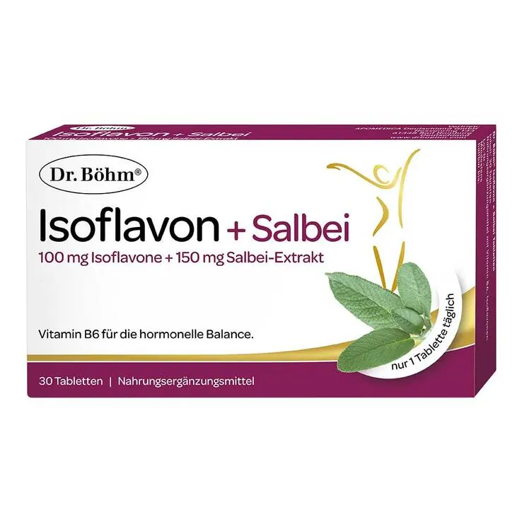 Dr. Böhm Isoflavon + Salbei Tabletten, 30 St