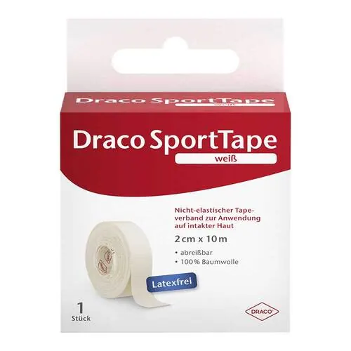 DRACO TAPEVERBAND 2 cmx10 m weiß, 1 St