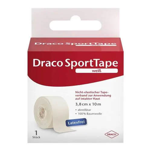 DRACO TAPEVERBAND 3,8 cmx10 m weiß, 1 St