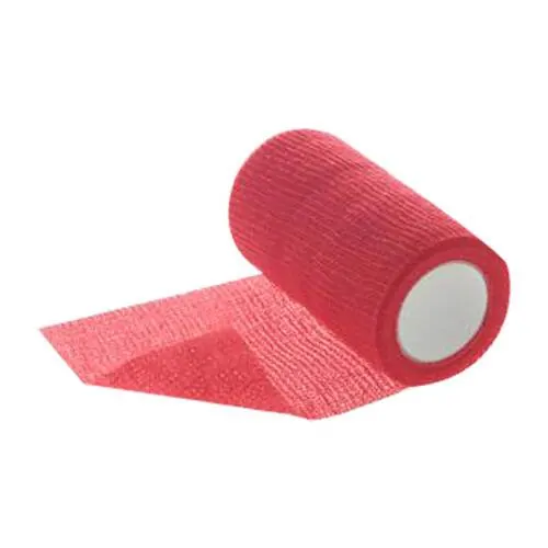Dracoelfi haft color elastisch Fixierbinde 10 cmx4 m rot, 1 St