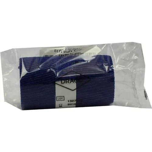 Dracoelfi haft color elastisch Fixierbinde 8 cmx4 m blau, 1 St
